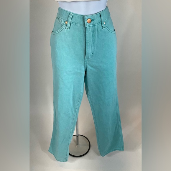 Wrangler Women’s Wild West 603 High Rise Straight Jeans Smoke Sea 25/28 - Picture 2 of 11